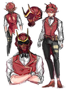 Jollibee Gijinka Concept Sketch